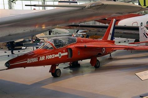 Red Arrows Folland Gnat T1 At Cosford Museum Folland Gnat Fighter