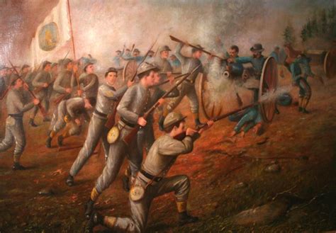 The Vmi Cadets Charging Union Positions Civil War Art