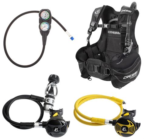 New Bcd Total Black Medium Regulator Scuba Gear High Durable Snorkeling