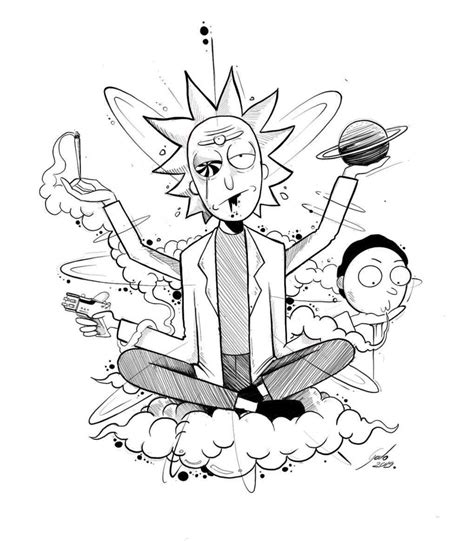 Browse millions of popular morty wallpapers and ringtones on zedge and personalize your. Trippy Stoner Art Rick And Morty Drawing ~ Drawing Easy