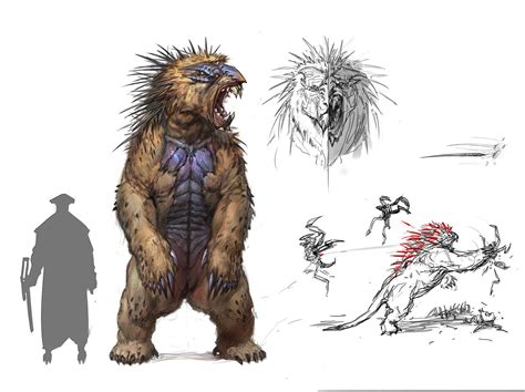 The Beast Timur Mutsaev Fantasy Monster Creature Concept Art