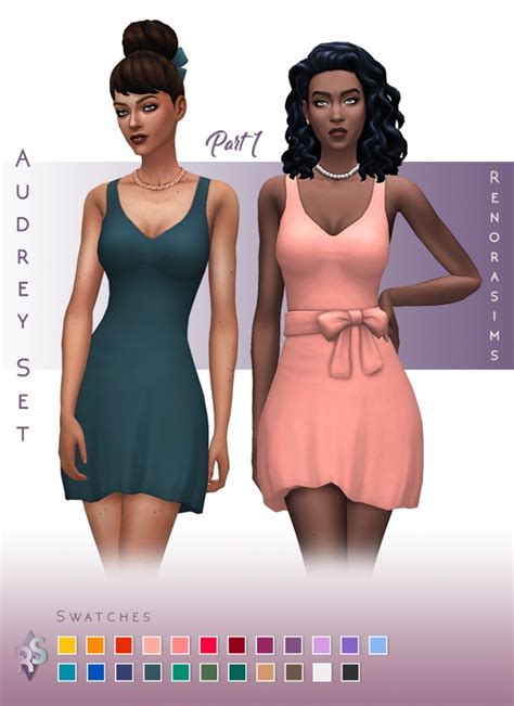 Create A Sim Renorasims Sims 4 Dresses Sims 4 Clothing Sims 4 Images