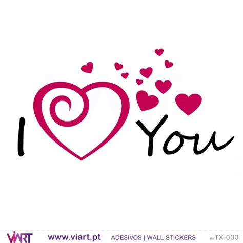I Love You Wall Stickers Vinyl Decoration Viart