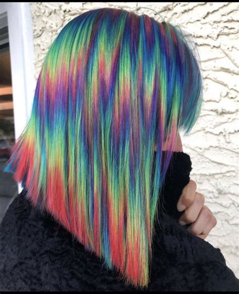 Awesome Technique For Rainbow Tye Dye Hair Beautiful Hair Color Hair