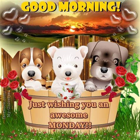 Just Wishing You An Awesome Monday Great Day Quotes Happy Monday