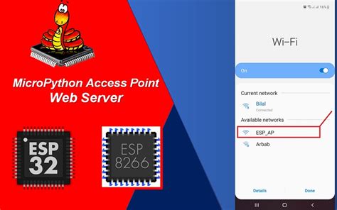 Micropython Esp32esp8266 Access Point Web Server Example