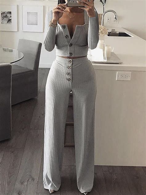 2019 Autumn Women Fashion Elegant Casual Office Holiday Suit Sets