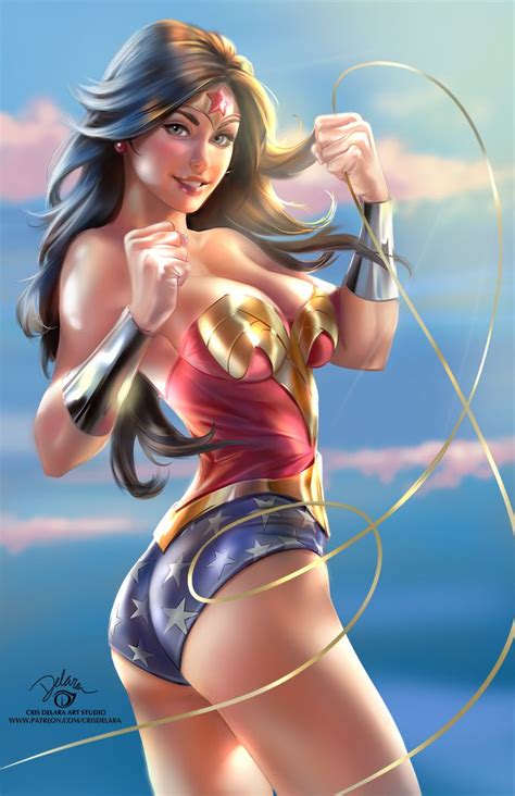 Fan Art Friday The Pinup Stylings Of Cris Delara Comics Girls Wonder Woman Art Wonder Woman