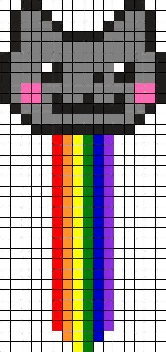 Nyan Cat Bookmark Perler Bead Pattern Bead Sprite Easy Perler Bead The Best Porn Website