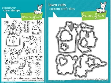 Lawn Fawn Critters Ever After Clear Stamp And Die Set