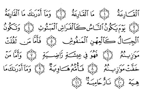 Surah Al Qariah Terjemahan Ayat Serta Penjelasan Setiap Ayat