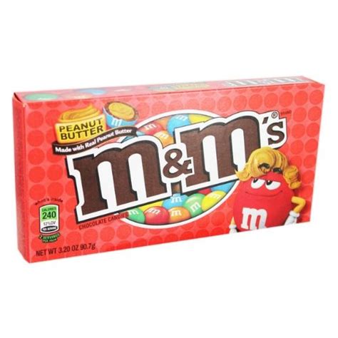 Mandms Peanut Butter Chocolate Theater Boxes 3oz 12 Pack Candy District