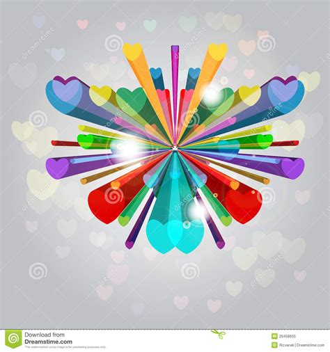 Heart Abstract Background Stock Vector Illustration Of Space 26458655