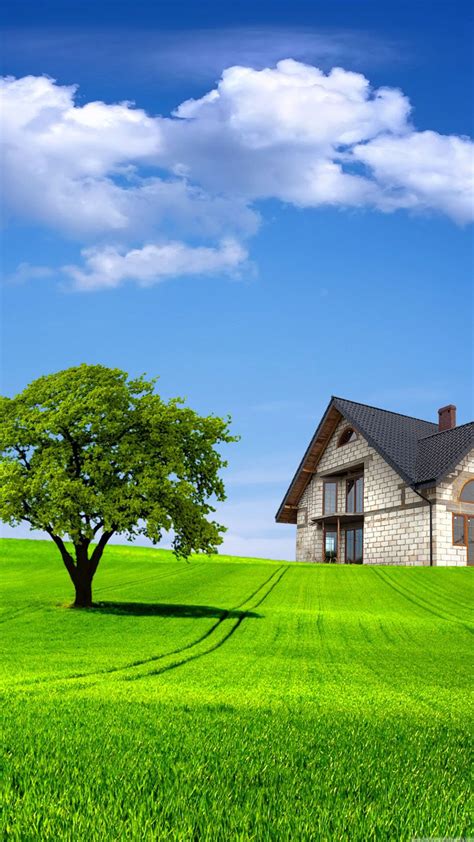 House On The Hill Hd Nature Wallpapers Beautiful Nature Wallpaper