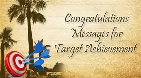 Congratulations Messages For Target Achievement