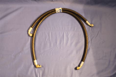 45and6 Pair Mgb Ahh85367 Rubber Oil Cooler Hoses Pipes 1967 1974