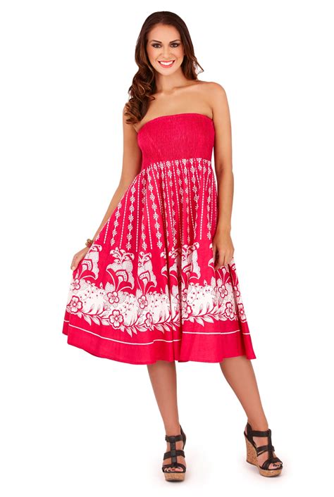 Womens 2 In 1 Strapless Beach Summer Dress Long Maxi Skirt Ladies Size Uk 8 16 Ebay