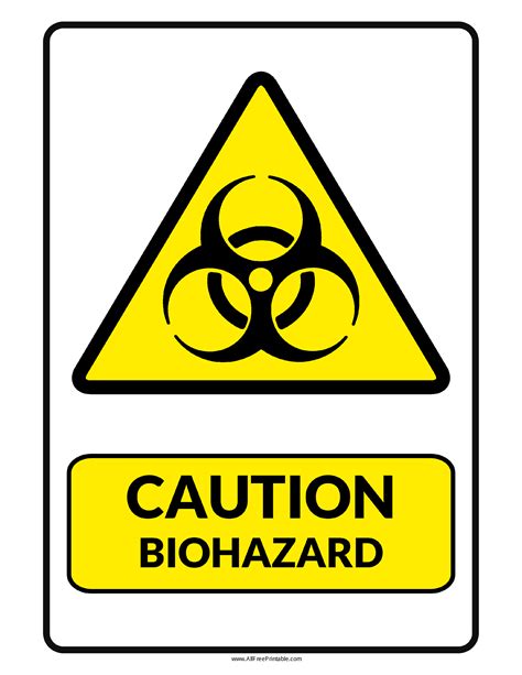 Biohazard Printable Sign