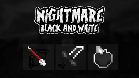 Nightmare Black And White Minecraft Texture Pack Uhcmcsg