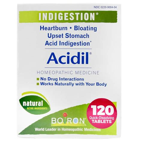 Boiron Acidil Indigestion Medicine For Heartburn And Acid Reflux