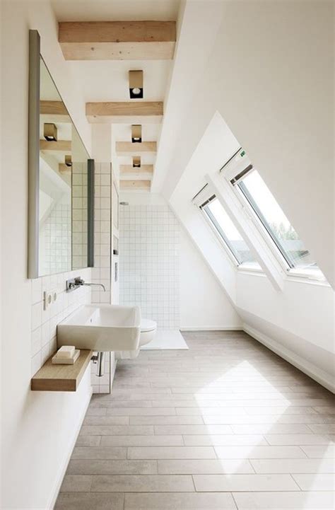 A small bathroom and bedroom are fabulous ideas for renovating your attic and turning small spaces into extra rooms. 35 Functional Attic Bathroom Ideas | HomeMydesign
