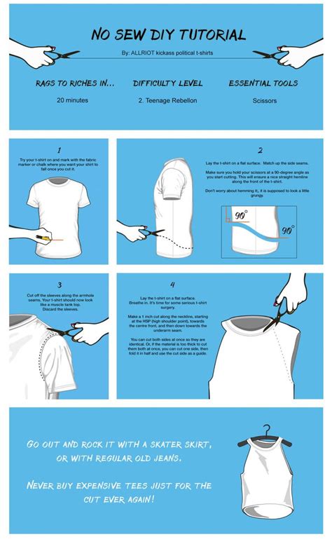 47 Step By Step Diy T Shirt Cutting Ideas No Sew Rachaelocean