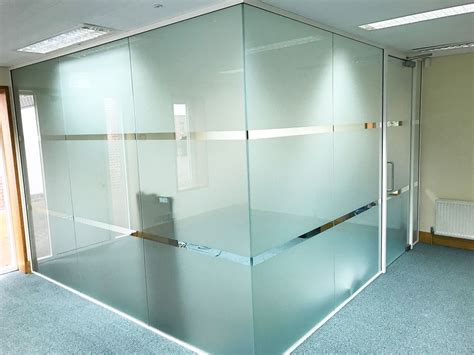acoustic glass partitions for alexander associates in westerham kent glass partition office
