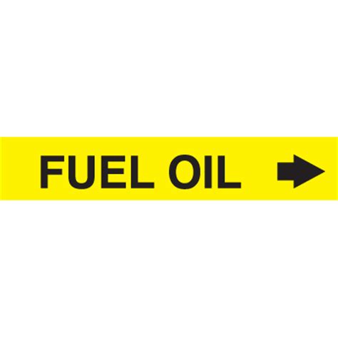 Economy Adhesive Pipe Markers Fuel Oil Seton Canada
