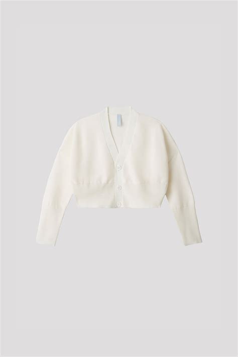 Cupro Garter Cropped Cardigan Cfcl Official Online Store
