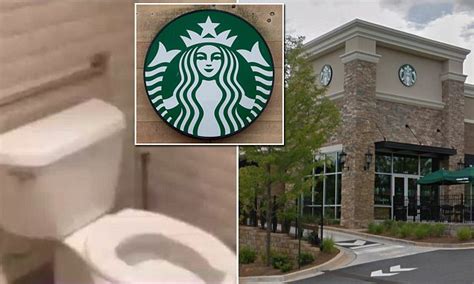 woman finds hidden camera underneath table inside starbucks bathroom daily mail online