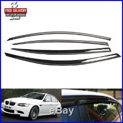 X Genuine Carbon Fibre Window Wind Deflector Rain Guard Visor Bmw