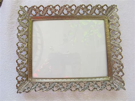French Provincial Floral Filigree Picture Frame 8 X 10 Etsy