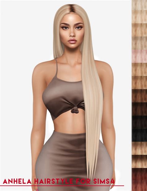 Anhela Hairstyle P At Luxuriah Sims Sims 4 Updates