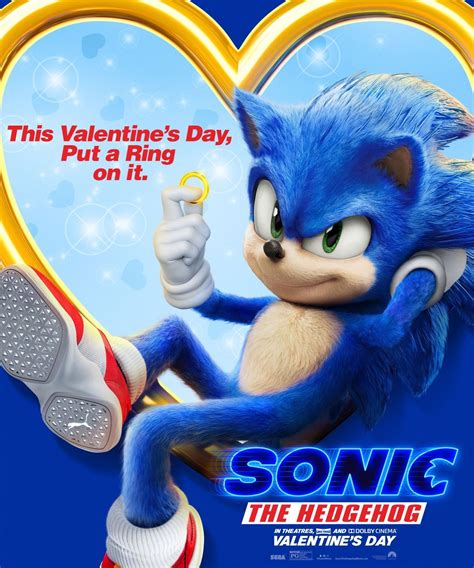 Poster De Sonic The Hedgehog Para El Día De San Valentín