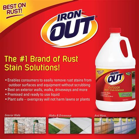 Buy Iron Out Liquid Rust Stain Remover Pre Mixed Quickly Removes Rust