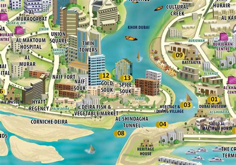 Dubai Hotel Map