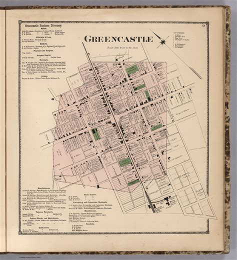 Greencastle Franklin County Pennsylvania David Rumsey Historical Map Collection