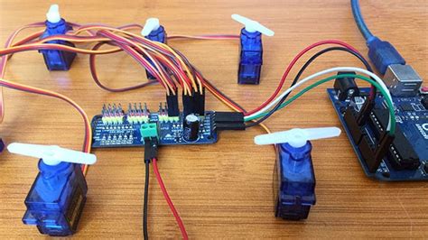 How To Use Pca9685 16 Channel 12 Bit Pwm Servo Driver With Arduino