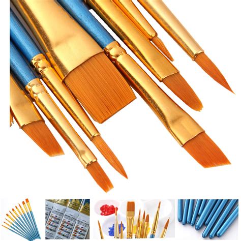 Buy Aook 10 Pieces Paint Brush Set Watercolor Brushes Professional