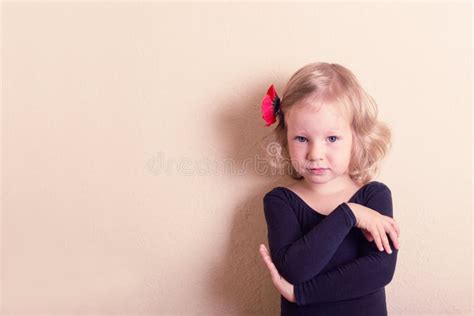 Funny Little Girl Dancing Stock Image Image Of Cute 58059581