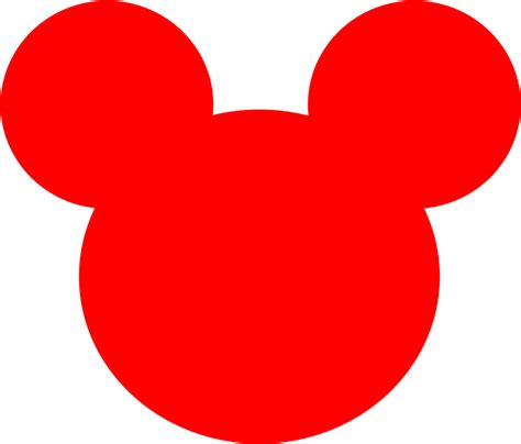 Free Disneyland Clip Art Mickey Head Red Png Transparent Png Full