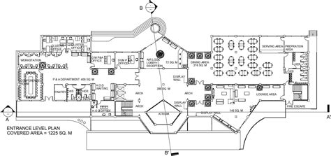 Architecture Office Building Floor Plan Autocad Drawing Download Dwg