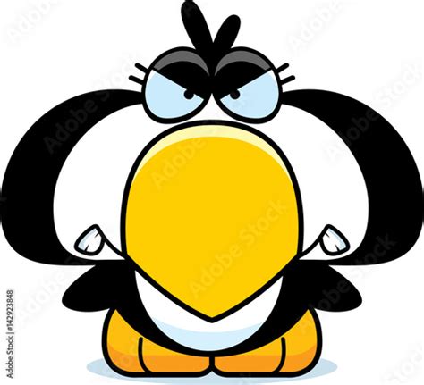 Cartoon Angry Penguin Stock Image And Royalty Free Vector Files On