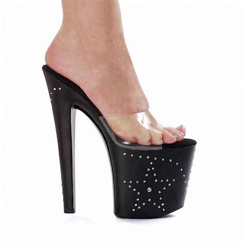 Cm Women S Fashion Sexy High Heeled Shoes Platform Rhinestone Sandals Slippers Summer High