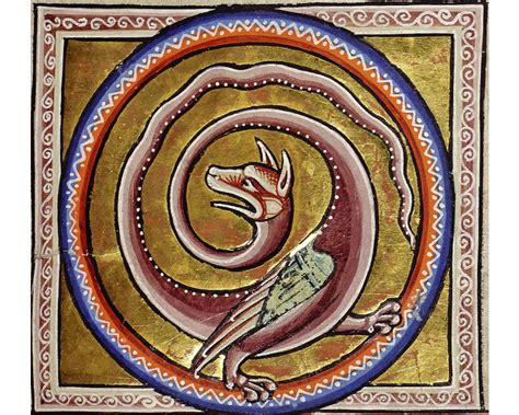 Medieval Bestiary Art Print Aberdeen Bestiary Illuminated Manuscript