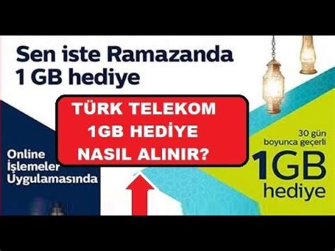 T Rk Telekom Ramazan Ayina Zel Gb Bedava Nternet Youtube