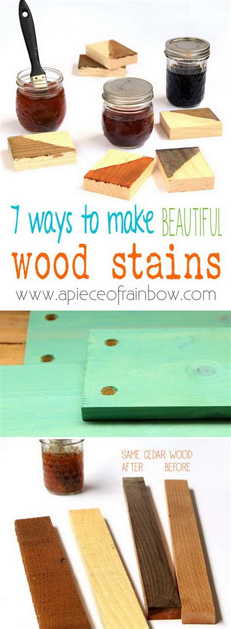 Why make your own wood stain? Wood Stain Ideas and Projects - Noted List