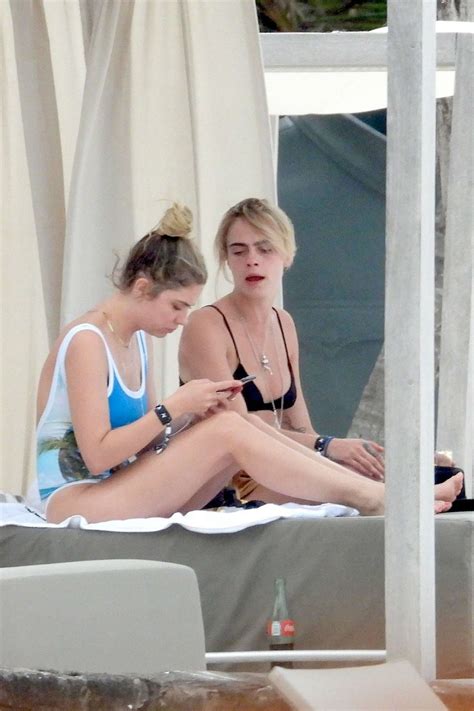 Cara Delevingne And Ashley Benson In Bikini On Vacationing In Tulum Gotceleb