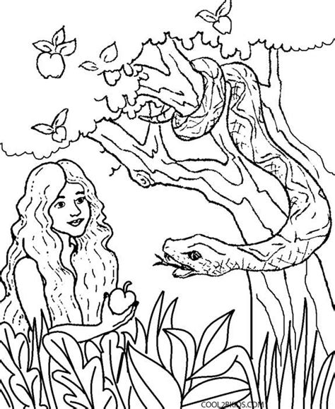 Adam And Eve Disobey Sheet Coloring Pages