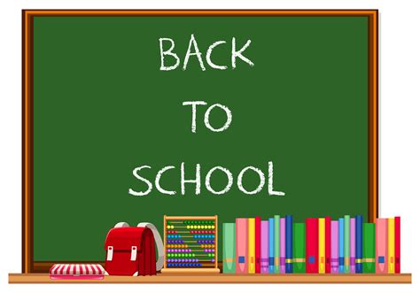 Chalkboard Back To School 301579 Vector Art At Vecteezy